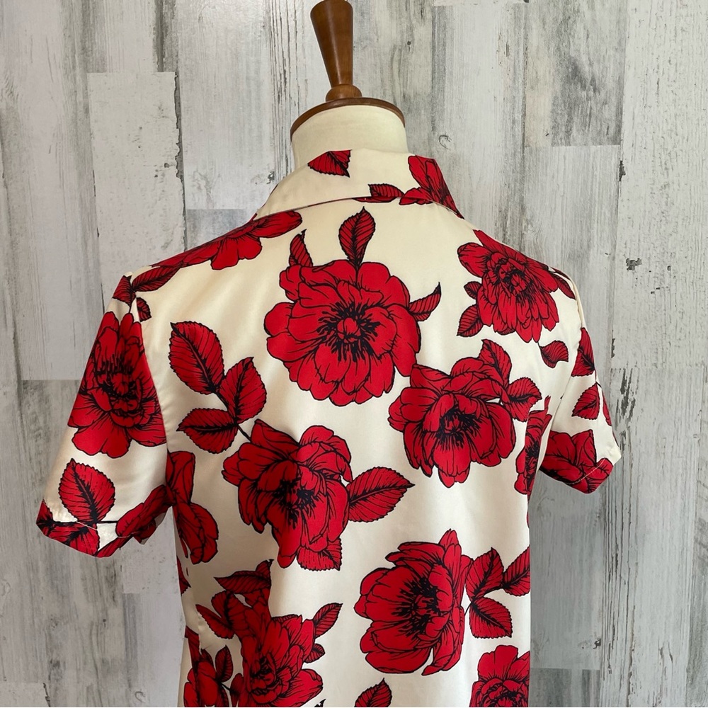 Shein Tropical Print Button-Up Shirt - Picture 8 of 10